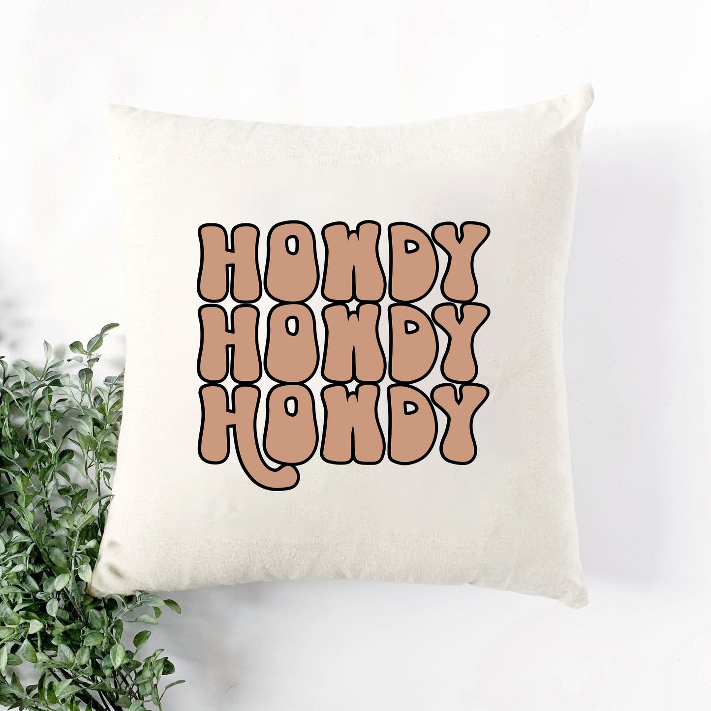 Howdy Bubble Stacked | Pillow Cover