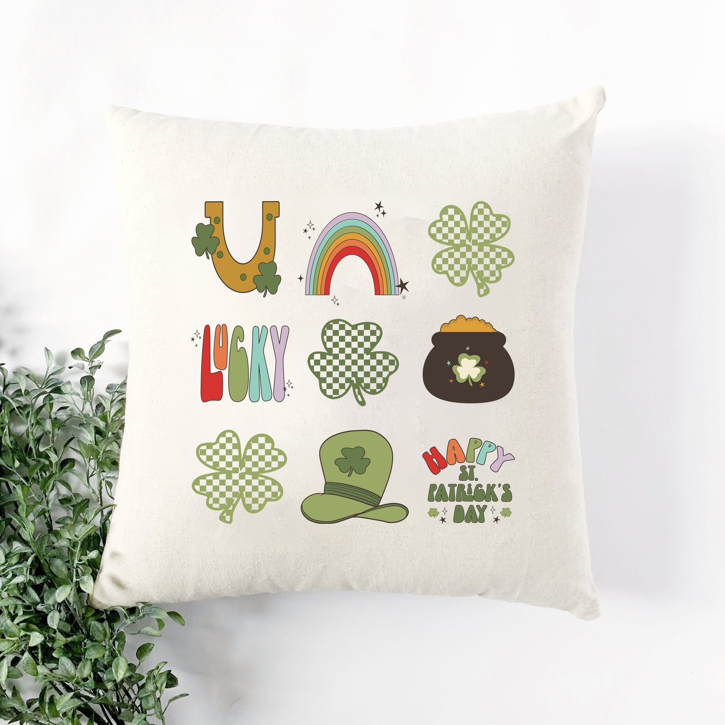 St. Patrick's Icons Chart | Pillow Cover