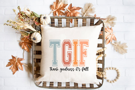 Thank Goodness It's Fall | Pillow Cover