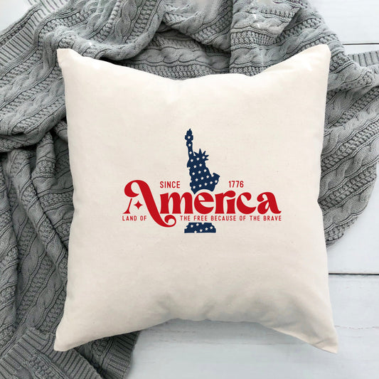 America Statue | Pillow Cover