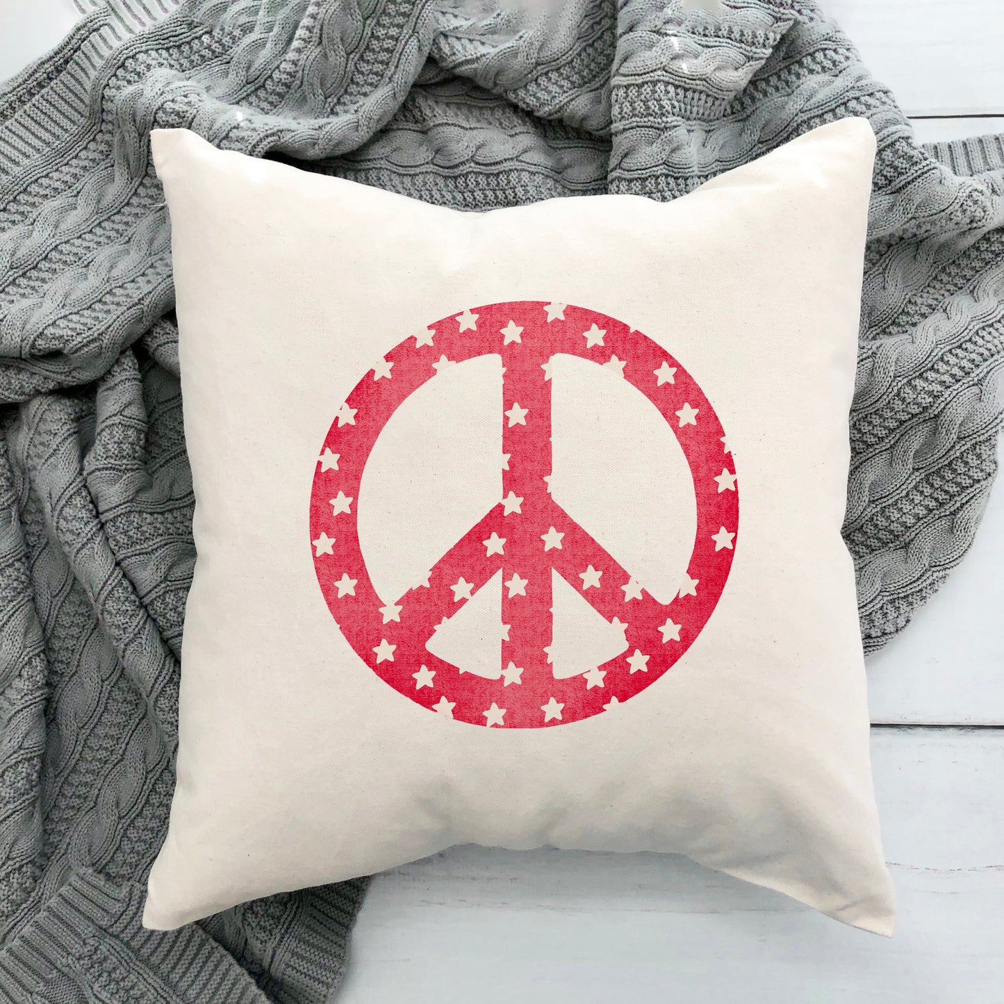 Patriotic Peace Sign | Pillow Cover