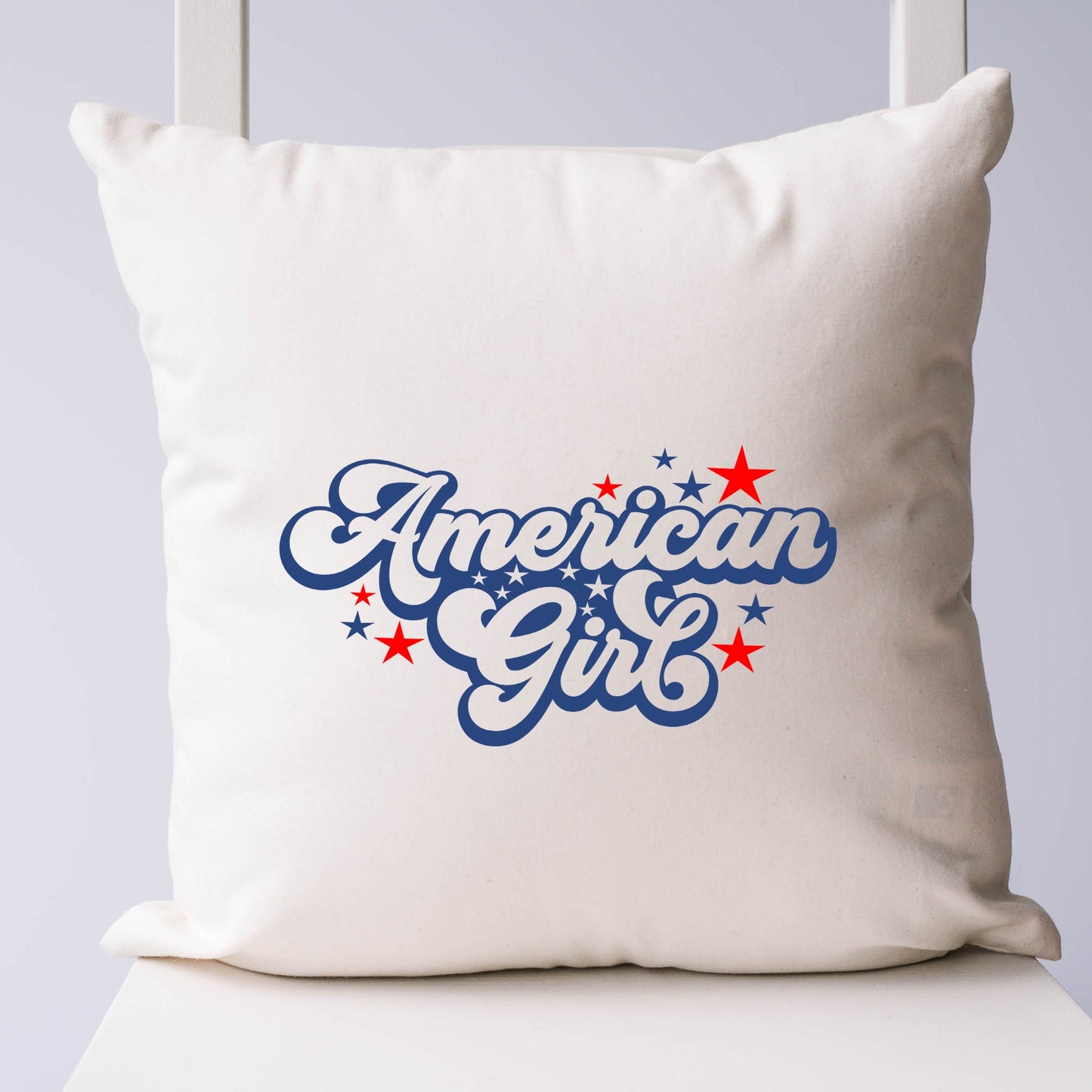 American Girl Retro Stars | Pillow Cover