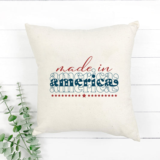 Made In America Stacked | Pillow Cover