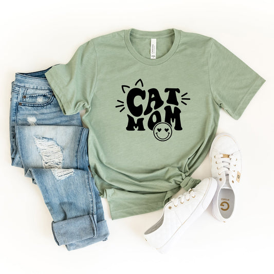 Cat Mom Smiley | DTF Transfer