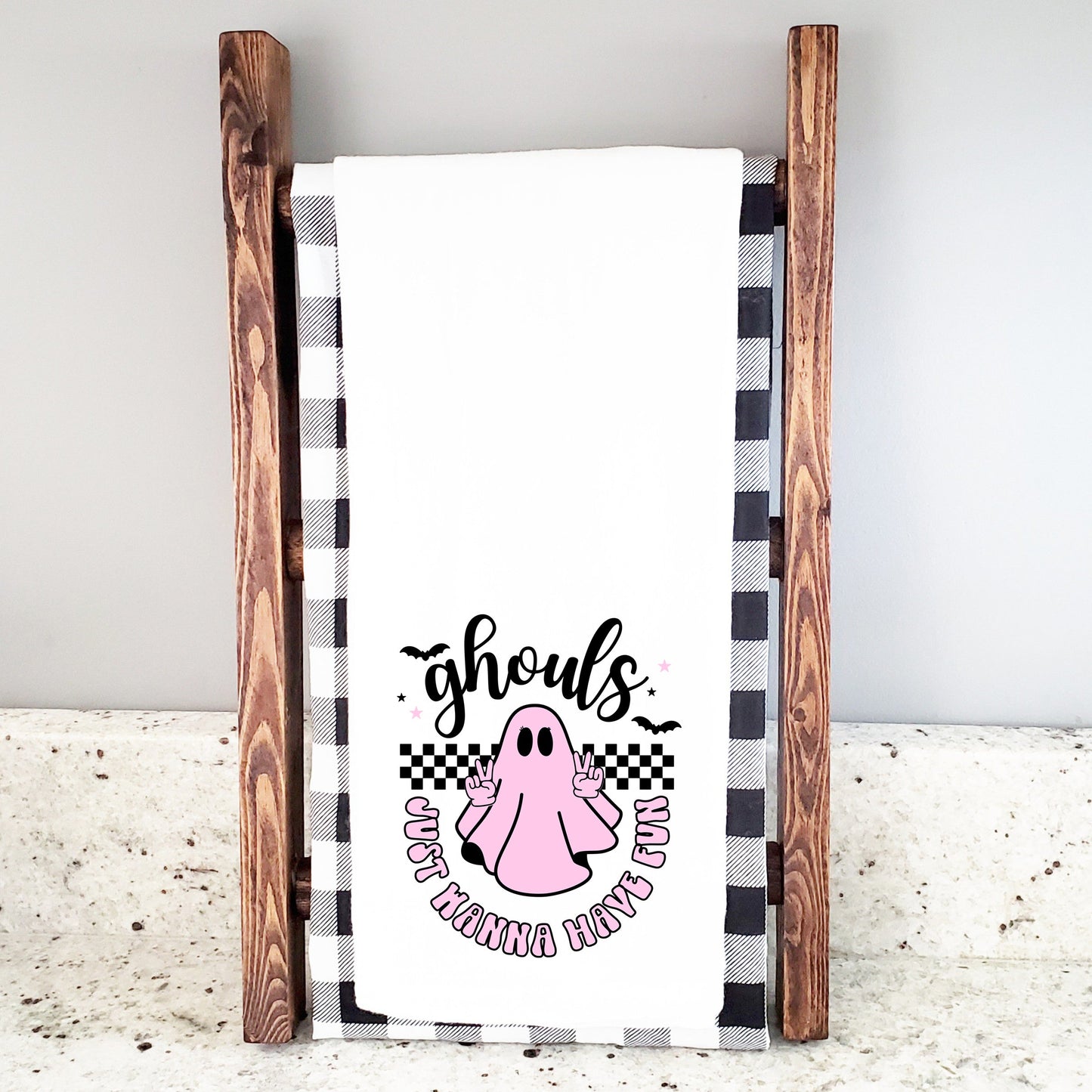 Just Wanna Have Fun Checkered | Tea Towel