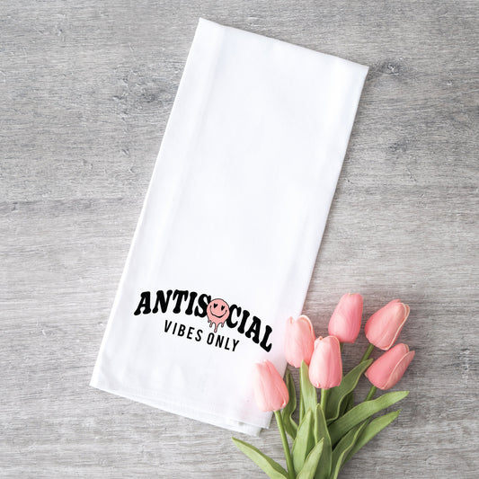 Antisocial Vibes Only | Tea Towel