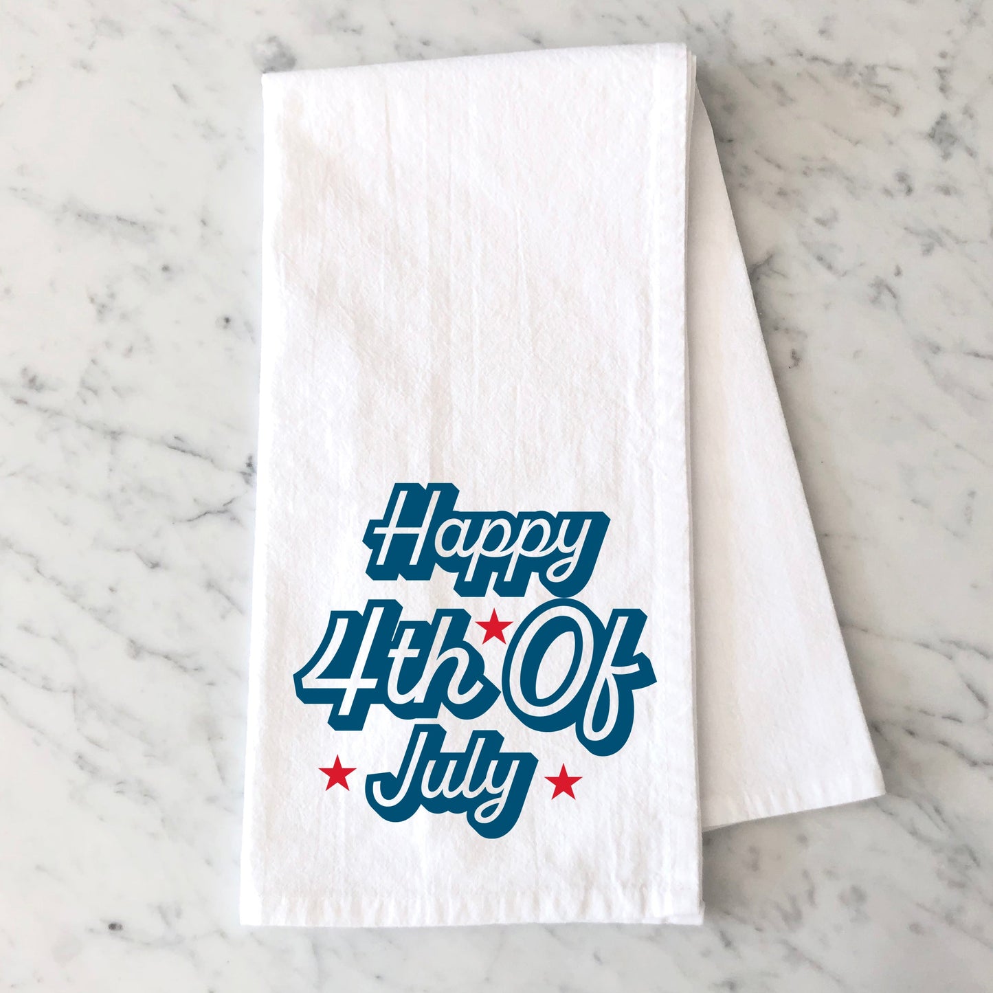 Happy 4th Of July Stars | Tea Towel