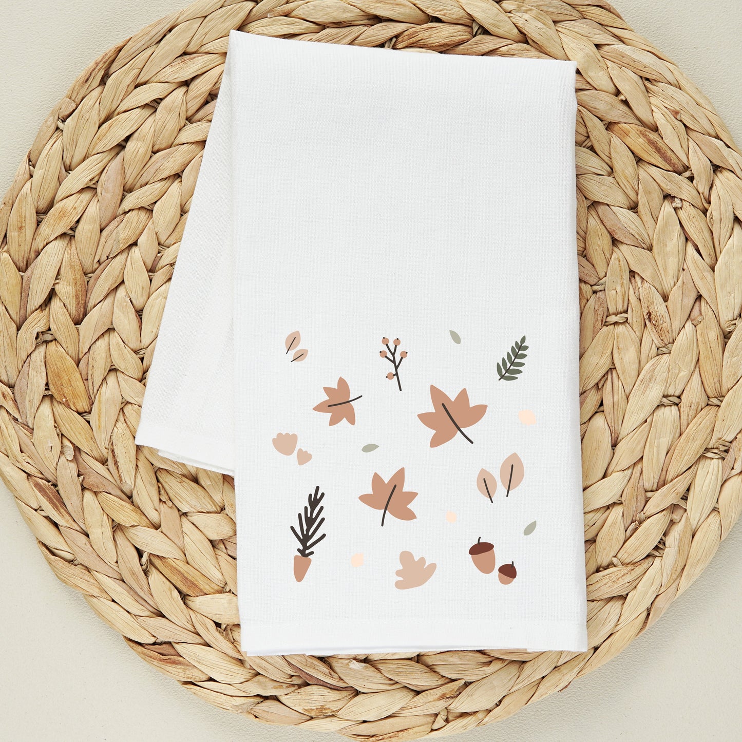 Boho Fall Leaves | Tea Towel