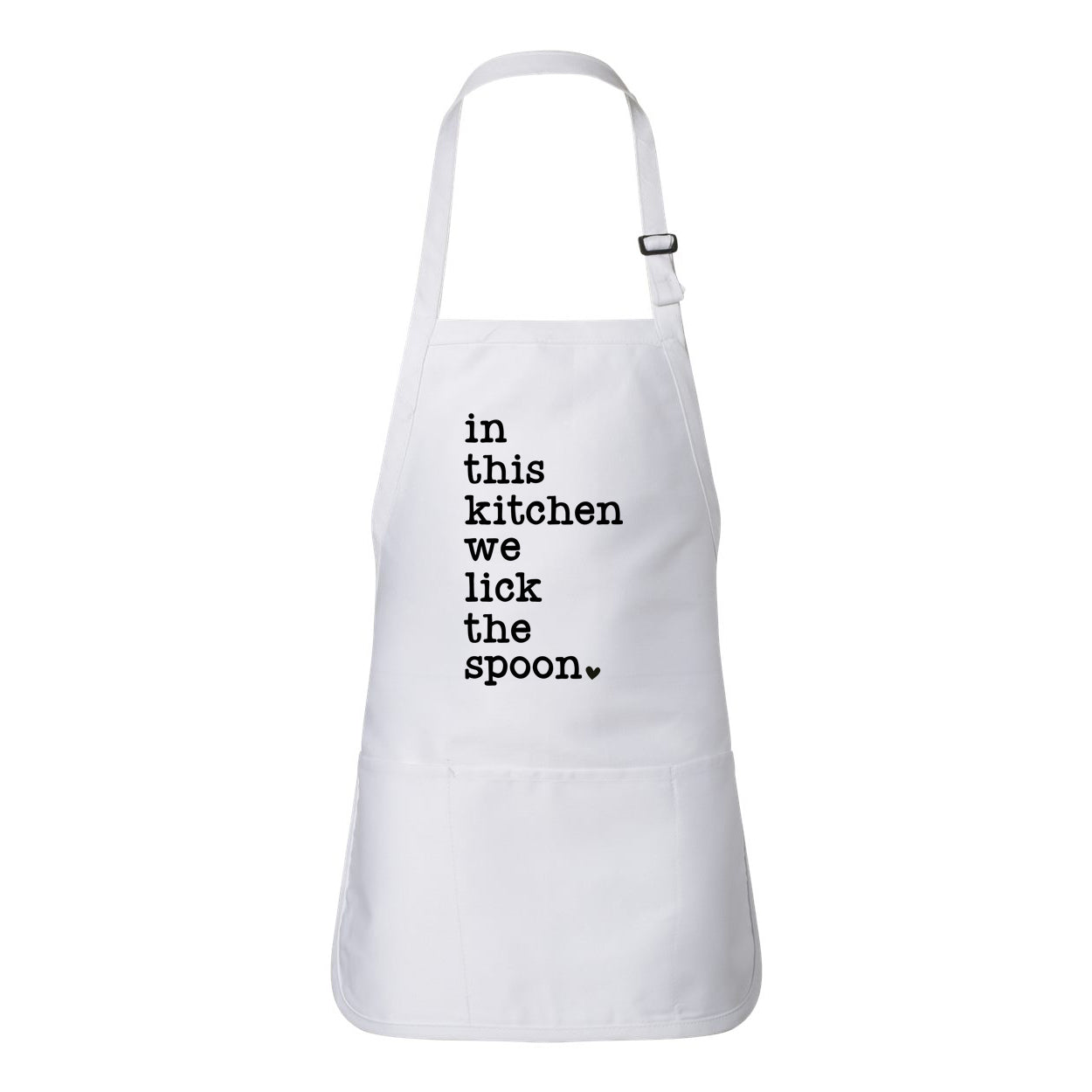 We Lick The Spoon Heart | Apron