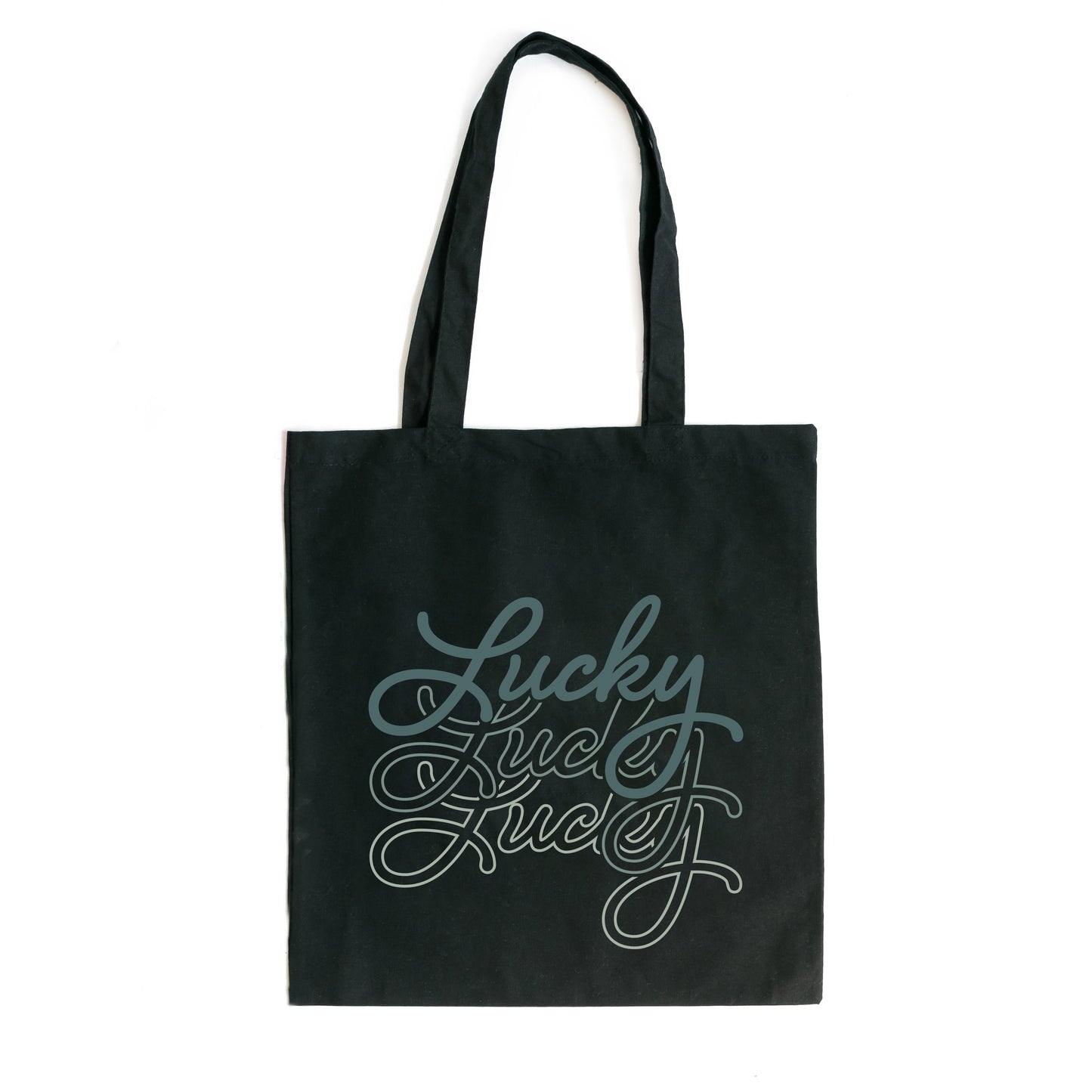 Lucky Script Stacked | Tote Bag