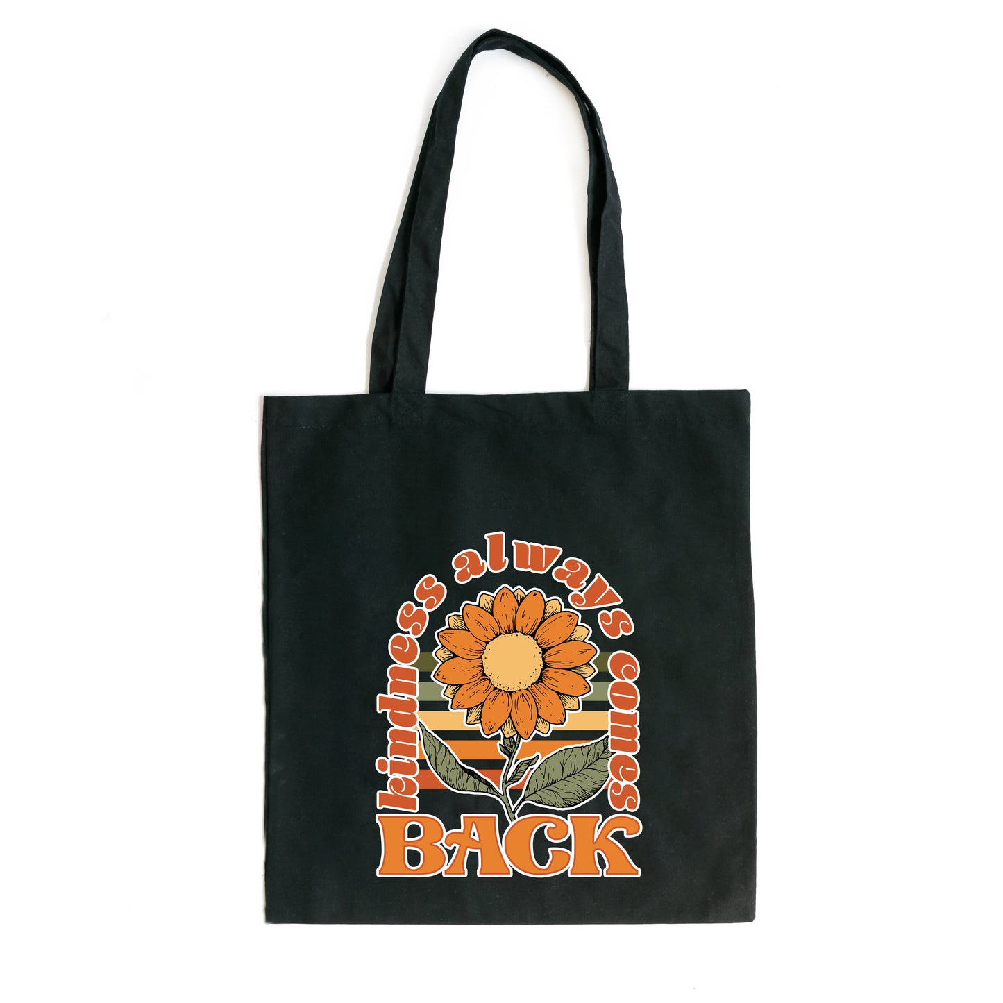 Kindness Always Comes Back Retro Flower | Tote Bag