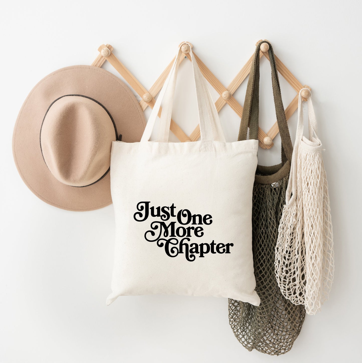 Just One More Chapter Fancy Script | Tote Bag