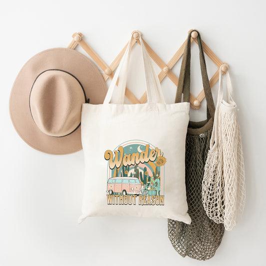 Wander Without Reason Desert Van | Tote Bag