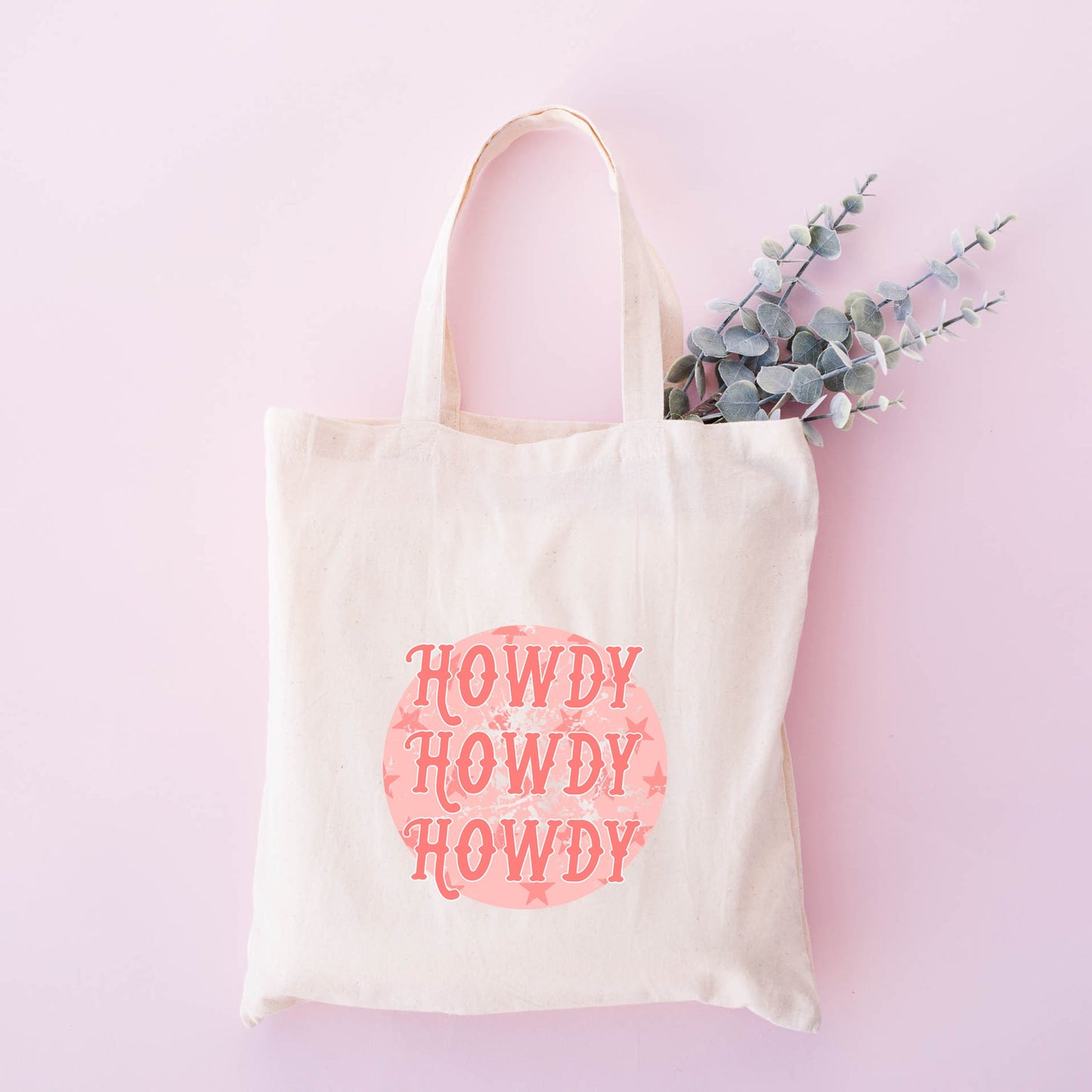 Vintage Howdy Circle | Tote Bag